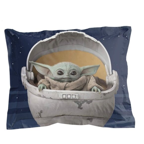 Disney Star Wars Mandalorian Baby Yoda Comforter Reversible Set - Picture 3 of 12